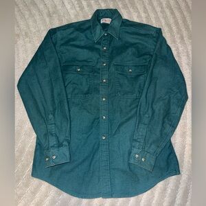 Orvis Teal Linen Shirt